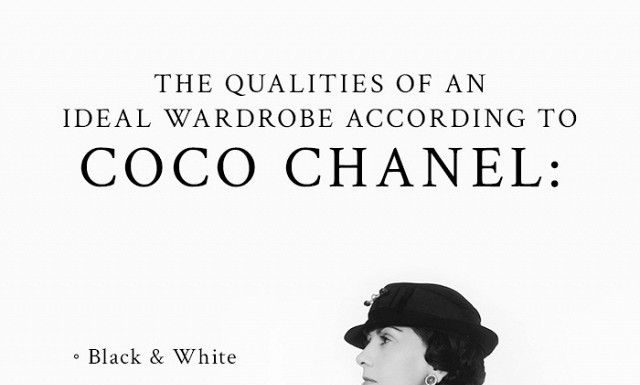 Fashion Quotes : A Woman’s Ideal Wardrobe, According to Coco Chanel