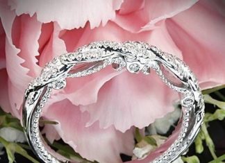 Luxury Jewelry 2017/2018 : This band is so ethereal–would be perfect as a guard around the engagement ring…