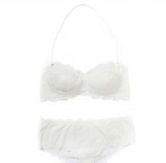 Best Swimsuits 2017/2018 : Marysia Prince Bikini – White Bustier Bikini – ShopBAZAAR