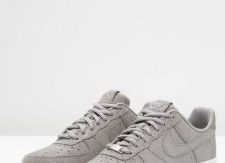 Best Baskets & Sneakers 2017/2018 : Nike Sportswear AIR FORCE 1 ’07 PREMIUM Baskets basses medium grey/offwhite, Baskets Femme Zalando
