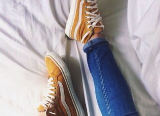 Best Baskets & Sneakers 2017/2018 : Vans Sk-8 High Top yellow mustard. – SNEAKERS & BREAKFAST