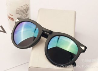 Best Summer Accessories 2017/2018 : 2014 new Vintage retro metal round frame sunglasses Reflective fashion brand des…