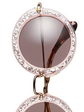 Best Summer Accessories 2017/2018 : Cute Miu Miu glitter sunglasses rstyle.me/……