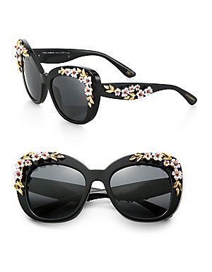 Best Summer Accessories 2017/2018 : enabled: true label: Dolce & Gabbana -Rose Cat’s-Eye Sunglasses