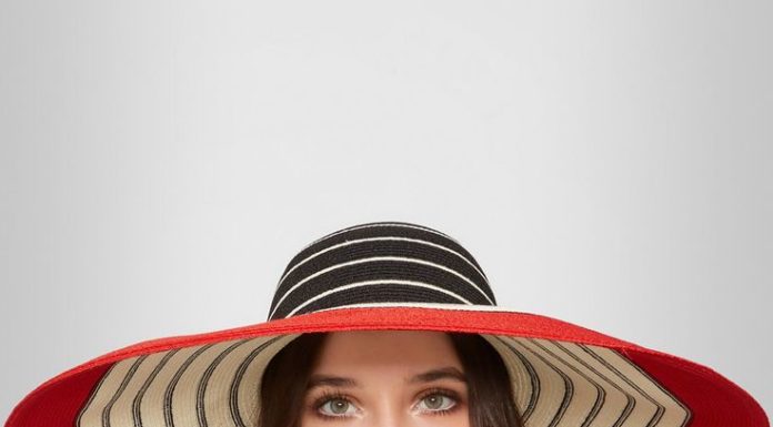 Best Summer Accessories 2017/2018 : EUGENIA KIM Wide-brim striped woven straw sunhat…