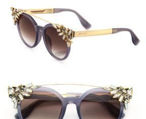 Best Summer Accessories 2017/2018 : Jimmy Choo Vivy 51MM Crystal-Embellished Cats-Eye Sunglasses…