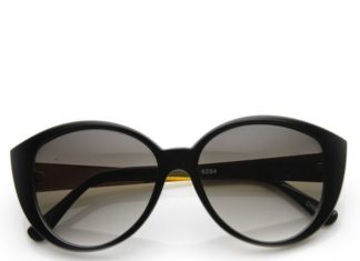 Best Summer Accessories 2017/2018 : Large Womens Fashion Metal Arm Cat Eye Sunglasses 8689