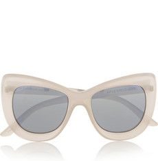 Best Summer Accessories 2017/2018 : Le Specs | Queenie cat-eye acetate mirrored sunglasses