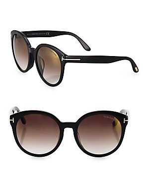 Best Summer Accessories 2017/2018 : Tom Ford Eyewear Philippa 55MM Oversized Round Sunglasses – Black…