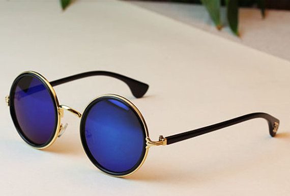 Best Summer Accessories 2017/2018 : Vintage Round Sunglasses Mirror Lens Retro Sunglasses…