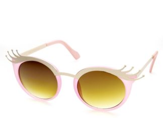 Best Summer Accessories 2017/2018 : Womens Cute Eye Lash Fashion Oval Sunglasses 9385