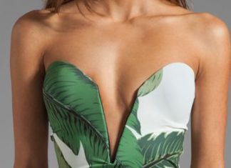 Best Swimsuits 2017/2018 : Beach Riot palm print one piece…