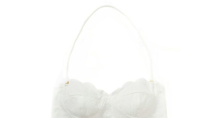 Best Swimsuits 2017/2018 : Marysia Prince Bikini – White Bustier Bikini – ShopBAZAAR