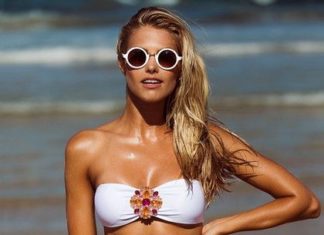 Best Swimwear 2017/2018 : Floral Jewelry Bikini Set – Hot Pink