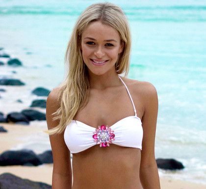 Best Swimwear 2017/2018 : Jeweled Flower Bikini Set