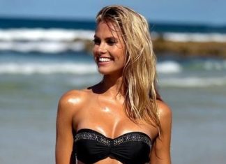 Best Swimwear 2017/2018 : Rhinestone Caged Bikini Set