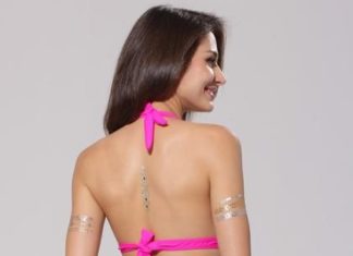 Best Swimwear 2017/2018 : Swimwear // Flaunt what you've got in this vibrant neon halter bikini set….