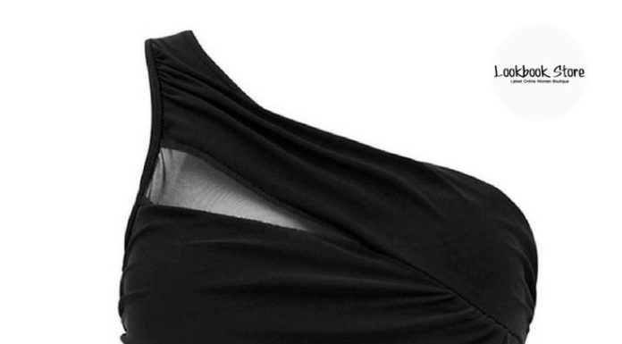 Best Swimwear 2017/2018 : Swimwear // Get that totally knock out beach look with this black mesh one-shoul…