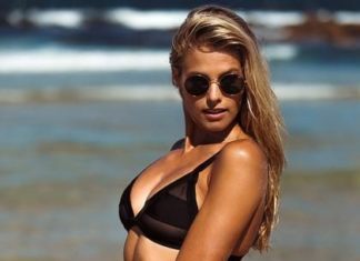 Best Swimwear 2017/2018 : Swimwear // Look sizzling hot at the beach by wearing this black mesh caged biki…