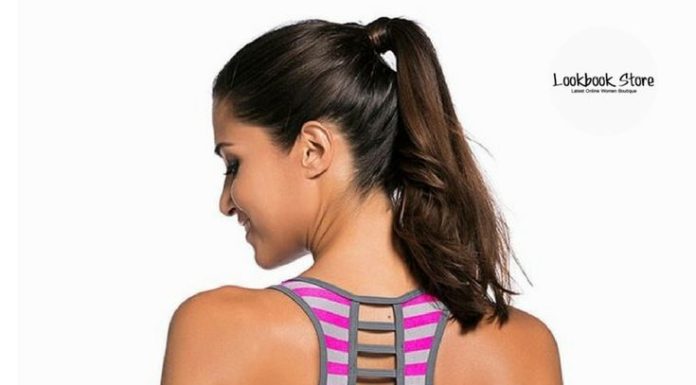 Best Swimwear 2017/2018 : Swimwear // Match this magenta striped sports bra two-piece set with your rubber…