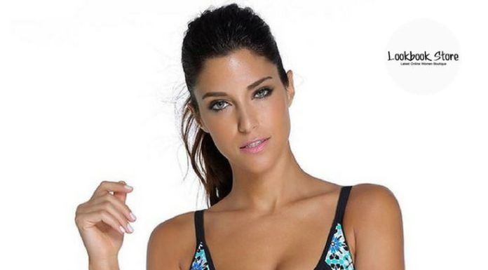 Best Swimwear 2017/2018 : Swimwear // Put on your flipflops and sunglasses with this black double up graph…