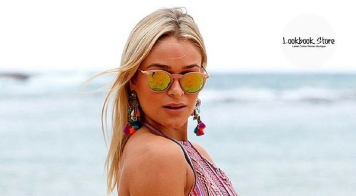 Best Swimwear 2017/2018 : Swimwear // This bikini set comes with a high-neck halter style bikini top with …