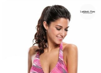 Best Swimwear 2017/2018 : Swimwear // This cute two-piece set comes with a tank top in a classy halter tie…