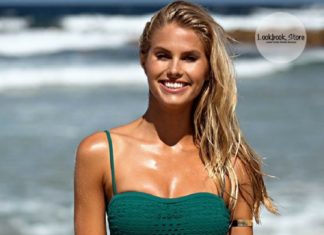 Best Swimwear 2017/2018 : Swimwear // This mesmerizing deep teal lace halter swimsuit is proof that one-pi…