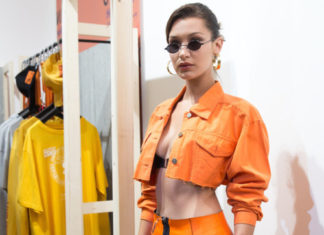 Fashion : BELLA HADID bts BACKSTAGE at HERON PRESTON SS18 menswear #PFW….