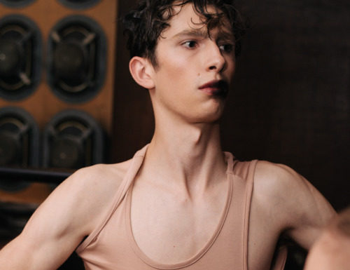 Fashion Editorial : christos:
Backstage at Matthew Miller S/S 2018 by Joe Harper
