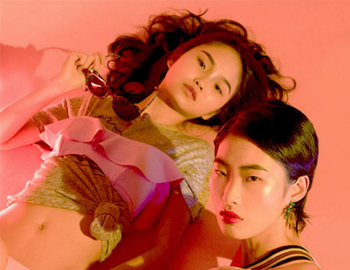 Fashion Editorial : driflloon:
miami vice: he jing and uurka for lane crawford