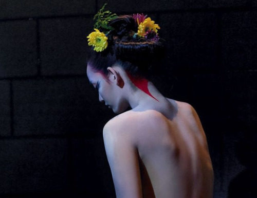 Fashion Editorial : Mona Matsuoka by Michel Comte for Vogue Italia May…