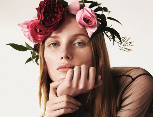 Fashion : ‘’Garden of Love’’ Rianne van Rompaey by Daniel Jackson for…