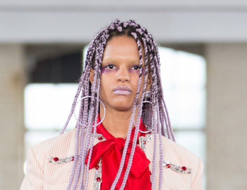 Fashion : lavender braids. ART SCHOOL ss18.SPRING 2018 menswear emerging…