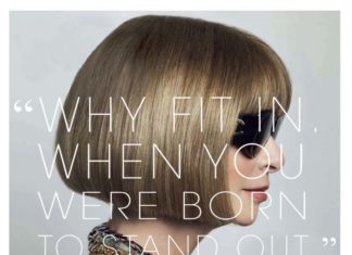 Fashion Quotes : Anna Wintour quote "Why fit in when you were born to stand out" power …