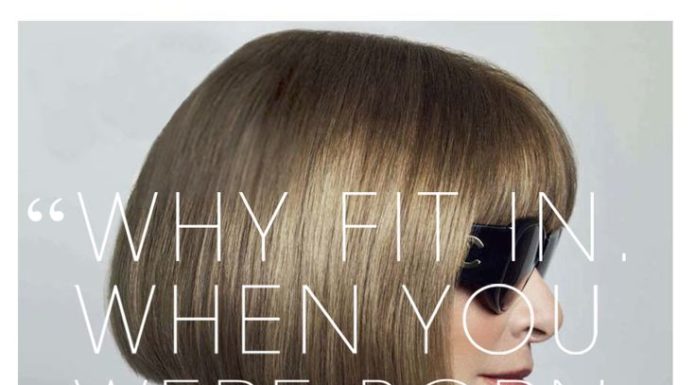 Fashion Quotes : Anna Wintour quote "Why fit in when you were born to stand out" power …