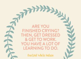Fashion Quotes : "Are you finished crying? Then, get dressed and get to work. You have a lot…