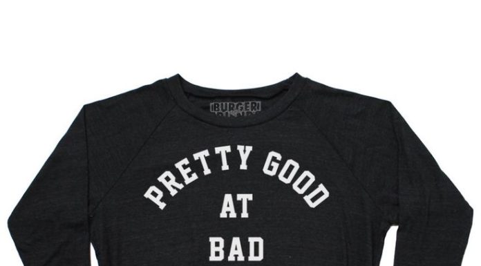 Fashion Quotes : Bad Decisions Raglan Jumper (Black)