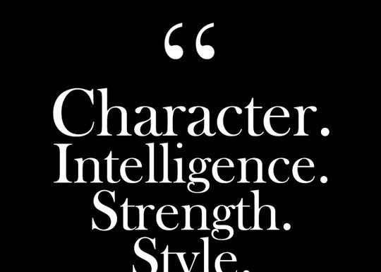 Fashion Quotes : “Character. Intelligence. Strength. Style. That makes beauty.” – DVF