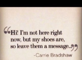 Fashion Quotes : classic carrie bradshaw….