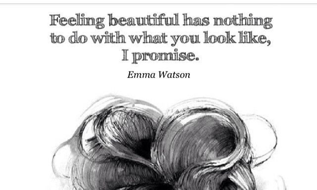 Fashion Quotes : feeling beauty has nothing to do with what you look like — emma watson…