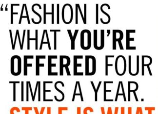 Fashion Quotes : forget fashion. it’s about STYLE! #feelbeautiful…