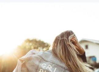 Fashion Quotes : Girl power. Make your Trucker Jacket your own by painting on the back panel……