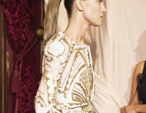 Fashion Quotes : Glamour Tumblr | Balmain, Spring 2012. Photo: Mark Leibowitz /…