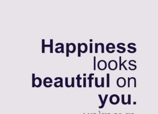 Fashion Quotes : Happiness Looks Beautiful (Live Life Quotes, Love Life Quotes, Live Life Happy)