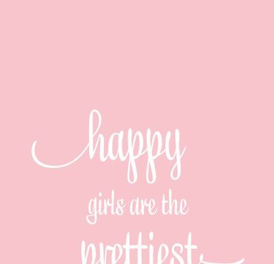 Fashion Quotes : Happy Girls Art Print by Paper Dahlia | Society6