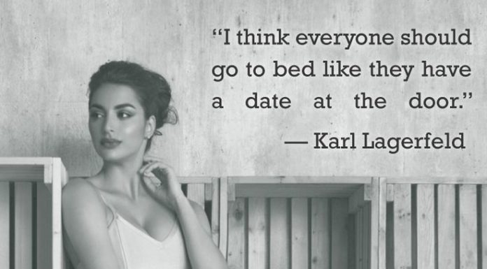 Fashion Quotes : "I think everyone should go to bed like they have a date at the door."…