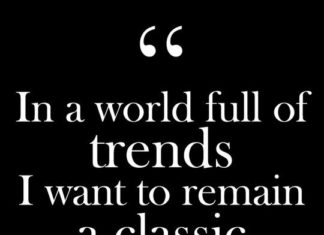 Fashion Quotes : "In a world full of trends I want to remain a classic." – Iman – Glam …