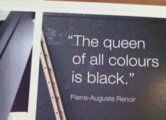 Fashion Quotes : Renoir….my mom took my black crayons away when I was little because I liked ev…