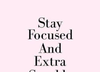 Fashion Quotes : Stay focused and extra sparkly….